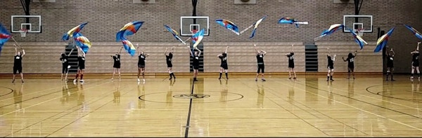 The Mvhs 2015 Color Guard Practices A Toss During Rehearsal T-Shirt Photo