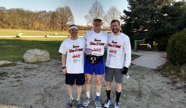 Picture of Team Mile Stone Hits The Pavement Custom T-Shirt Design Team Mile Stone Hits The Pavement T-Shirt Photo