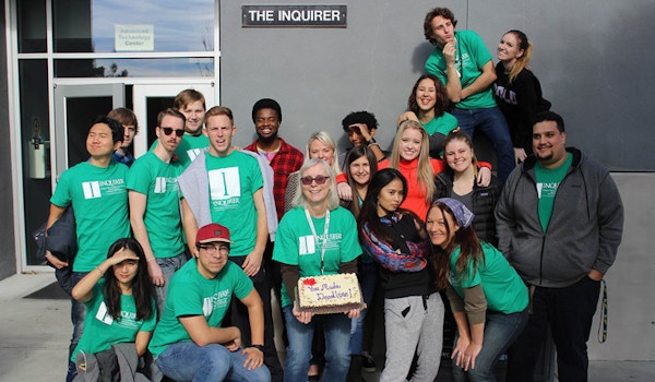 The Diablo Valley College Inquirer Fall 2015 Staff T-Shirt Photo