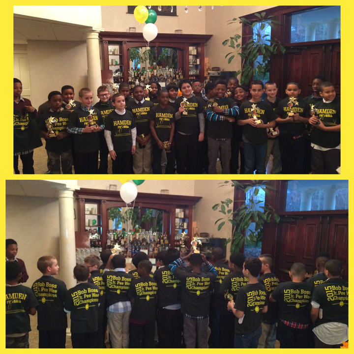 Hamden Hurricanes Jr. Pee Wee Bob Boss Champions T-Shirt Photo