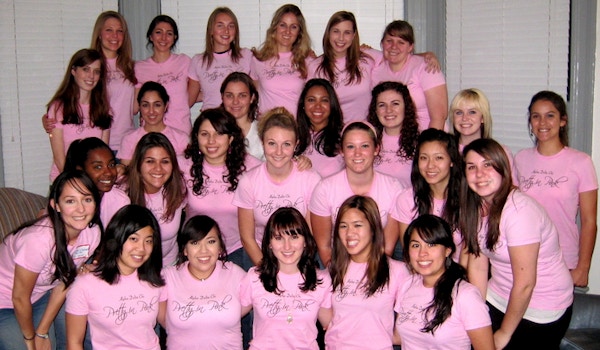 Picture of Pretty In Pink Rush Night Custom T-Shirt Design Pretty In Pink Rush Night T-Shirt Photo