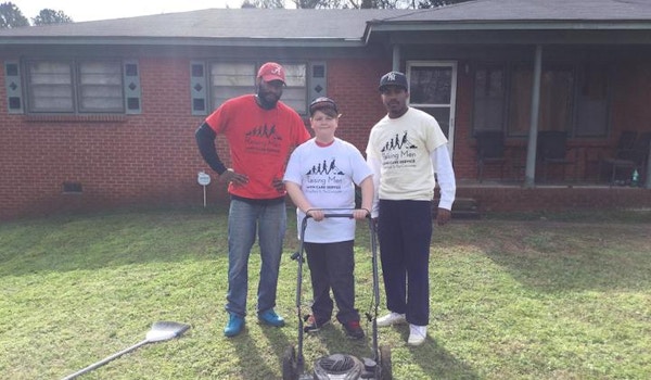 Raising Men Lawn Care Service  T-Shirt Photo