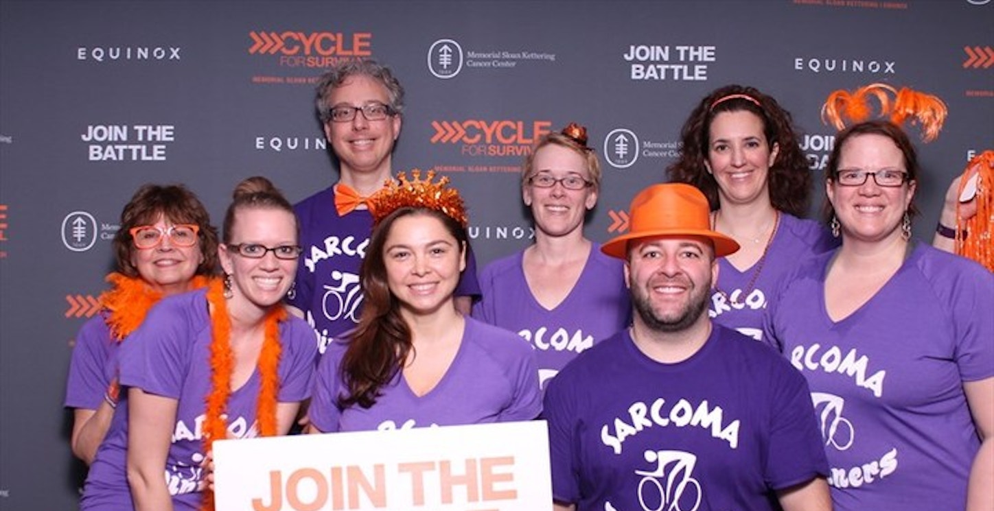 Kelli's Sarcoma Spinners At Cycle For Survival In Chicago T-Shirt Photo