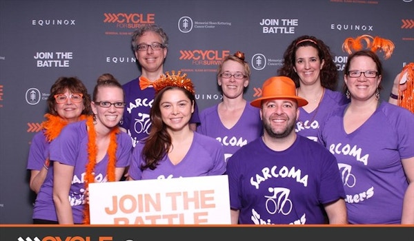 Kelli's Sarcoma Spinners At Cycle For Survival In Chicago T-Shirt Photo