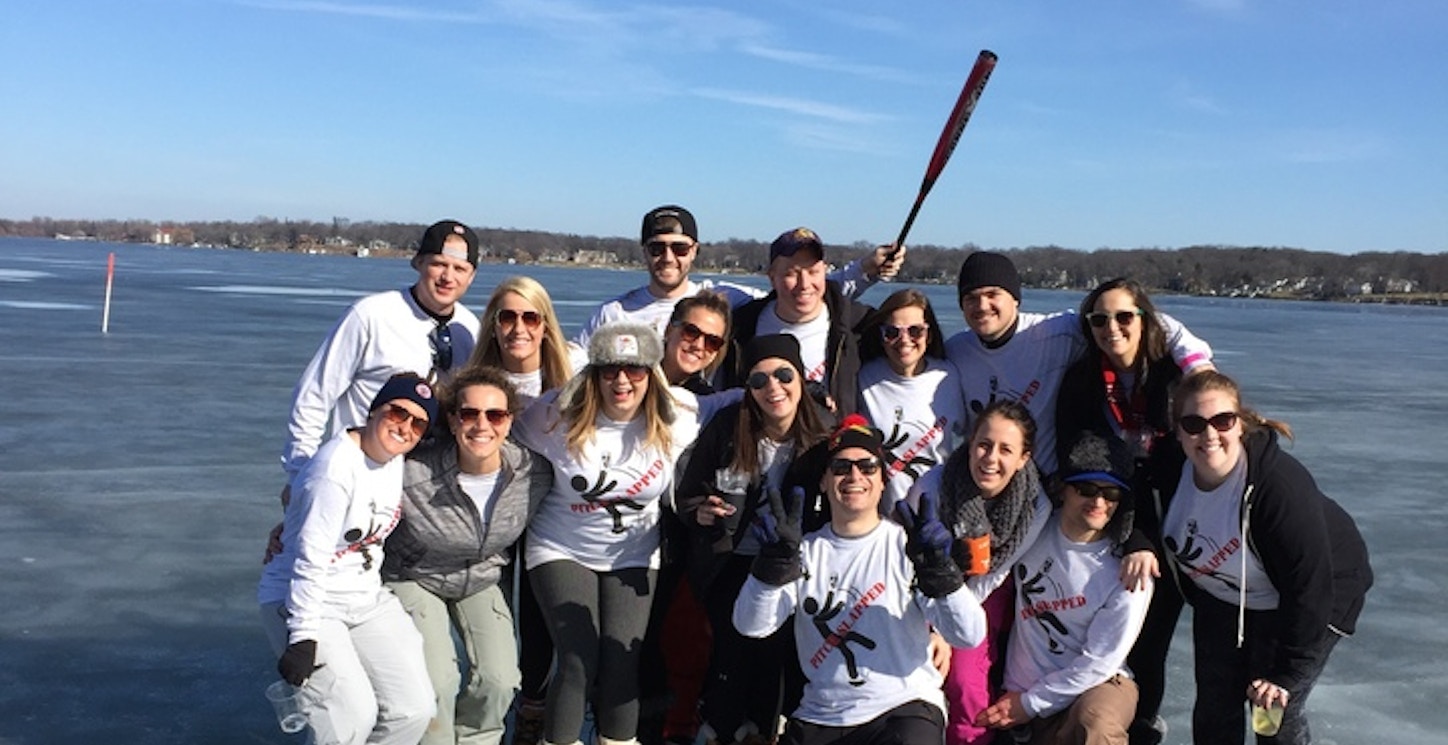 Ice Softball 2016   Pitch Slapped T-Shirt Photo