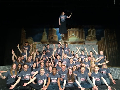 Mary Poppins Flies To Douglas County High School!! T-Shirt Photo