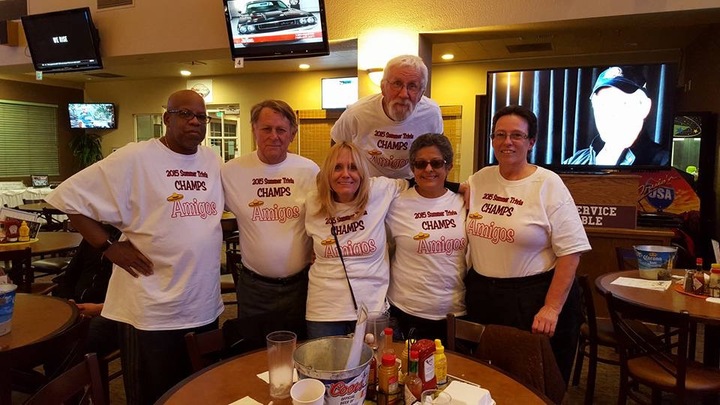 Amigos Trivia Champs! T-Shirt Photo