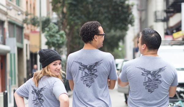 Picture of No Impression Left Behind Custom T-Shirt Design No Impression Left Behind T-Shirt Photo