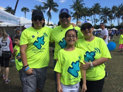 At The Autism Walk Palm Beach T-Shirt Photo