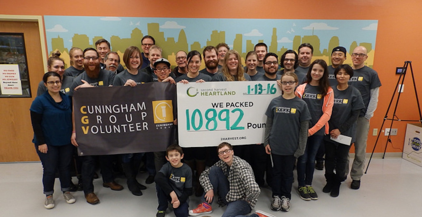 Cuningham Group Volunteers @ Second Harvest T-Shirt Photo