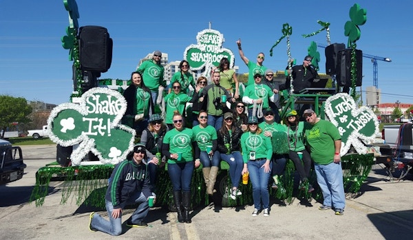 Shake Your Shamrocks In The Dallas Greenville Ave. Parade 2016 T-Shirt Photo