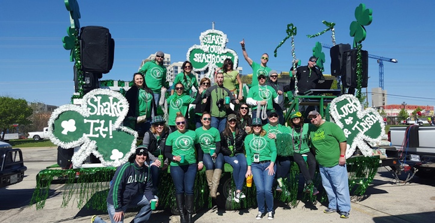 Shake Your Shamrocks In The Dallas Greenville Ave. Parade 2016 T-Shirt Photo
