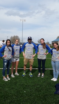 Athletic Trainers Showing Their Games Faces Before Lacrosse Game T-Shirt Photo