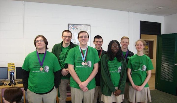 Picture of Bishop Ludden Science Olympiad Team Seniors Custom T-Shirt Design Bishop Ludden Science Olympiad Team Seniors T-Shirt Photo