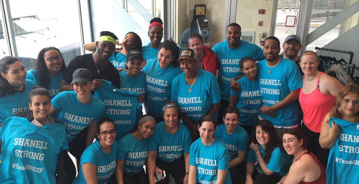 Shanell Strong #Team Unicef Charity Ride Event T-Shirt Photo