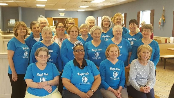 Angel Fish Gather For Fun Lunch Every Month! T-Shirt Photo