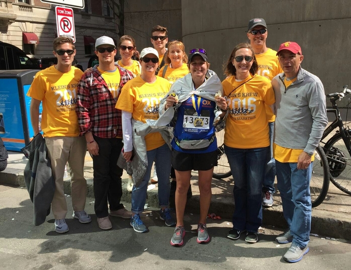 Klein's Krew At The 2016 Boston Marathon T-Shirt Photo