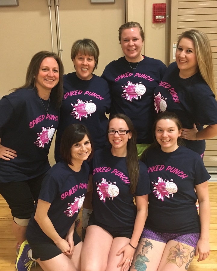 Spiked Punch Volleyball Team T-Shirt Photo