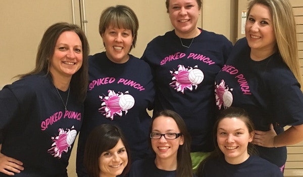 Spiked Punch Volleyball Team T-Shirt Photo