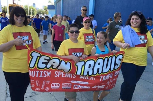 Team Travis At The Autism Walk: Tampa Bay  T-Shirt Photo