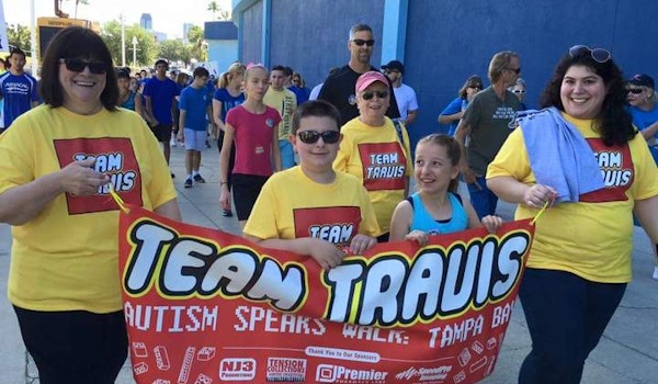 Team Travis At The Autism Walk: Tampa Bay  T-Shirt Photo