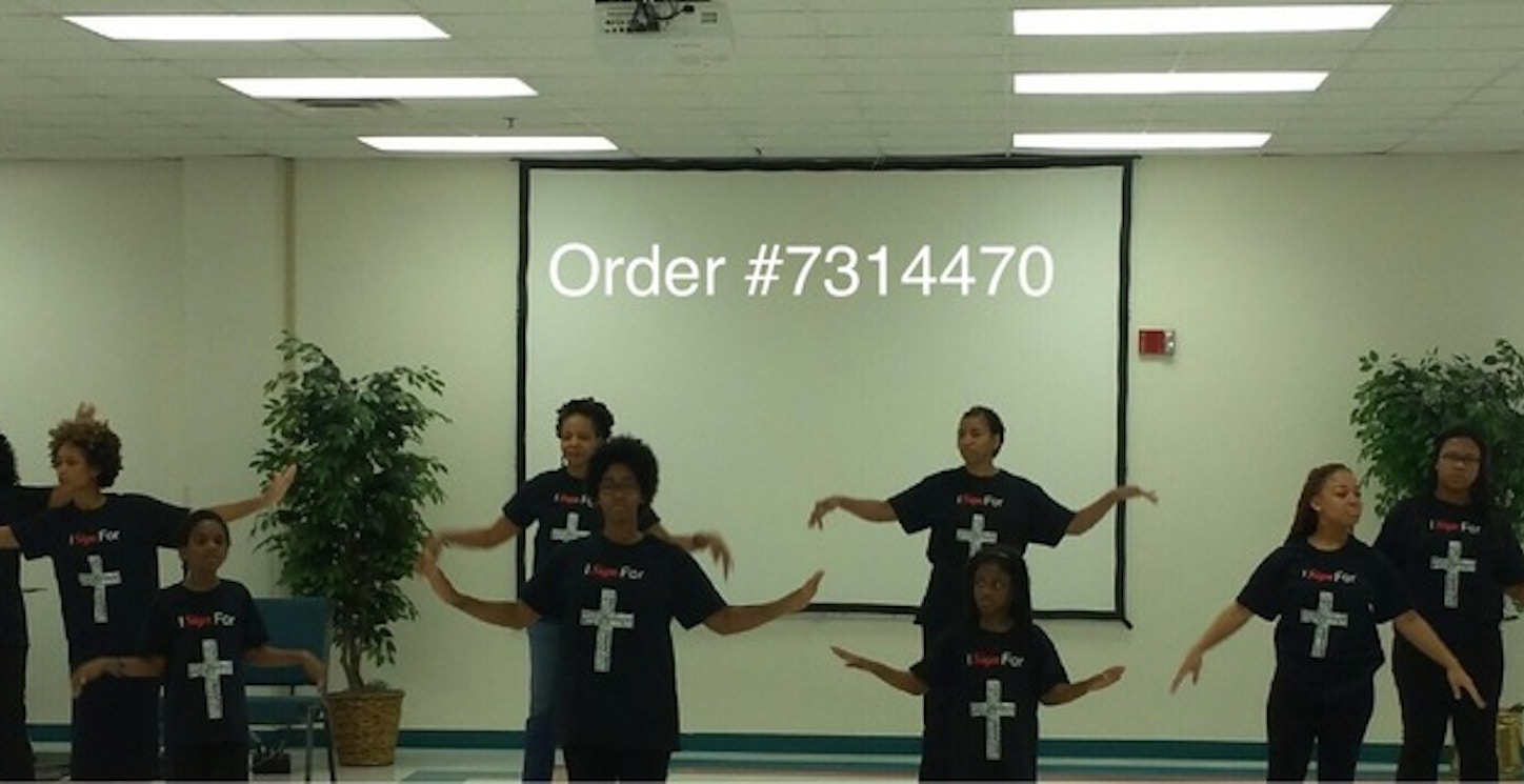 Destiny World Church Sign Language Ministry T-Shirt Photo