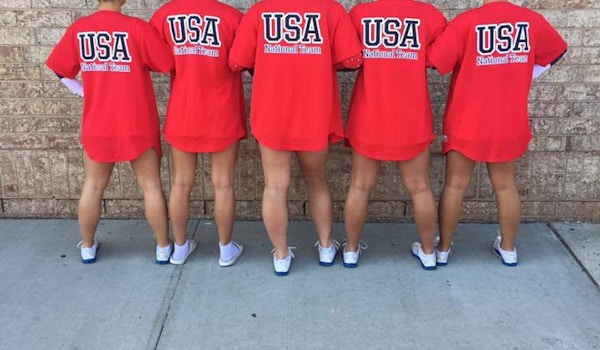 Usa National Dance Team  Gold Medalists  T-Shirt Photo