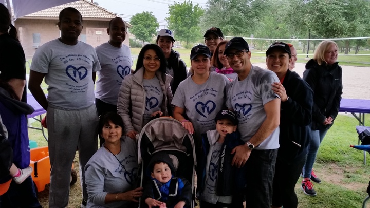 Team Hossini At March For Babies  Walk Las Vegas T-Shirt Photo