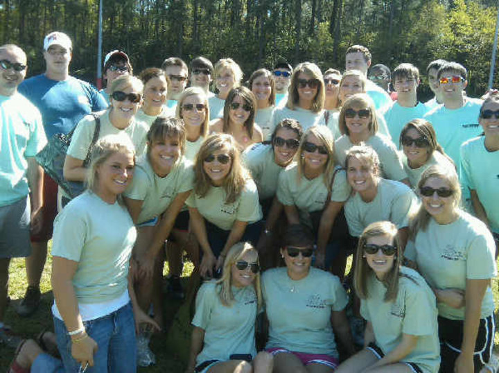 Ncsu Delta Zetas During Greek Week 2009 T-Shirt Photo