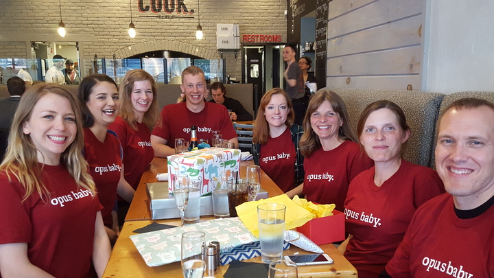 Celebrating The Opus Baby T-Shirt Photo