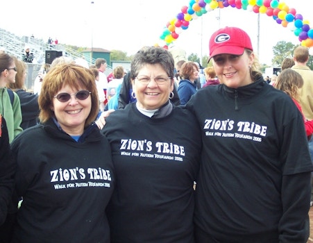 Some Team Members Of Zions Tribe: Walk For Autism Research T-Shirt Photo