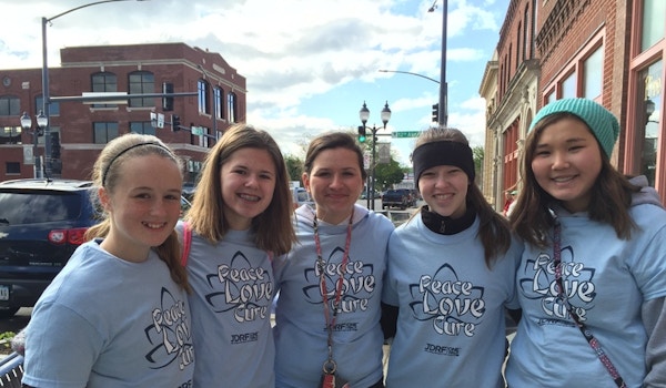 Picture of Peace... Love... Cure Custom T-Shirt Design Peace... Love... Cure T-Shirt Photo