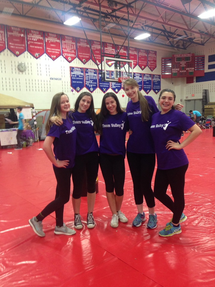 Team Volley Digging A Cure T-Shirt Photo