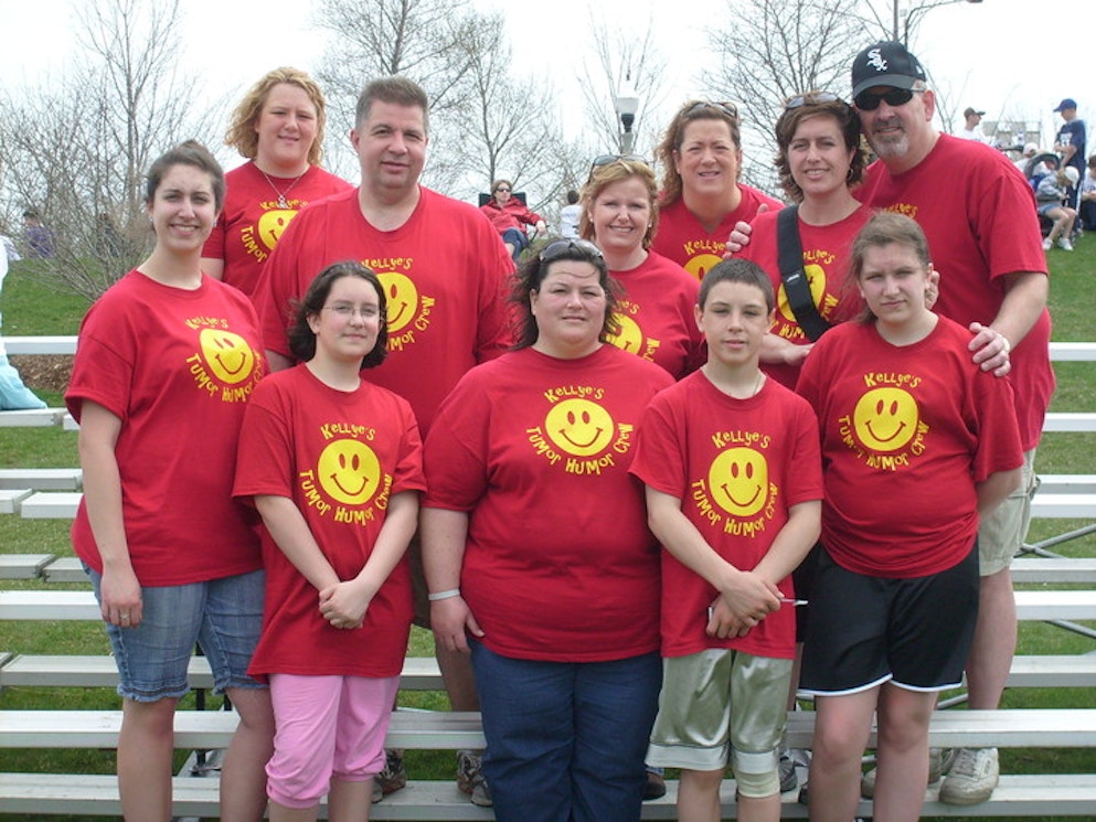 Kellye's Tumor Humor Crew...Path To Progress 5 K Run Walk T-Shirt Photo