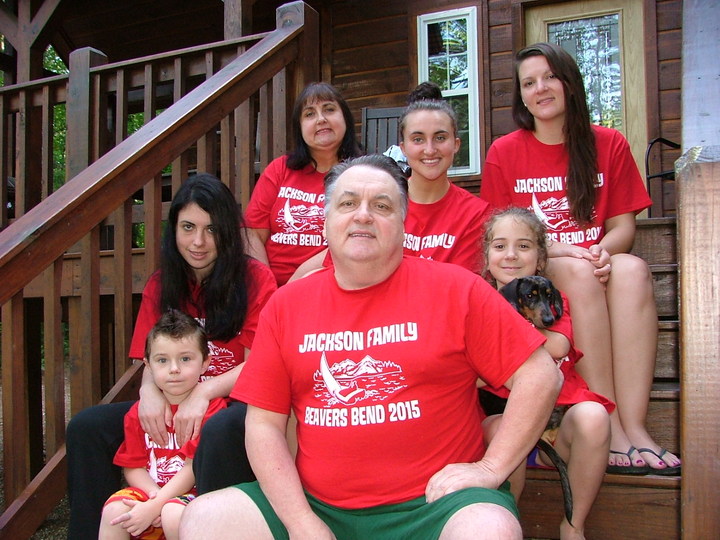 The Jacksons At Beavers Bend, Oklahoma T-Shirt Photo