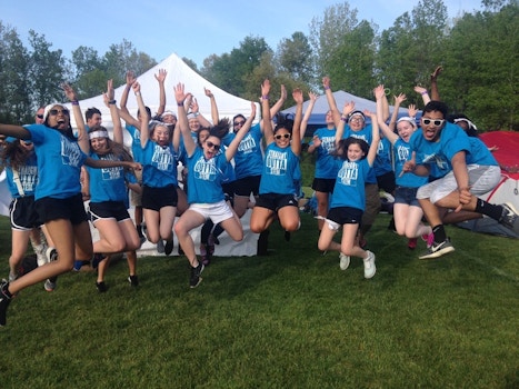 Jumping For Relay For Life T-Shirt Photo