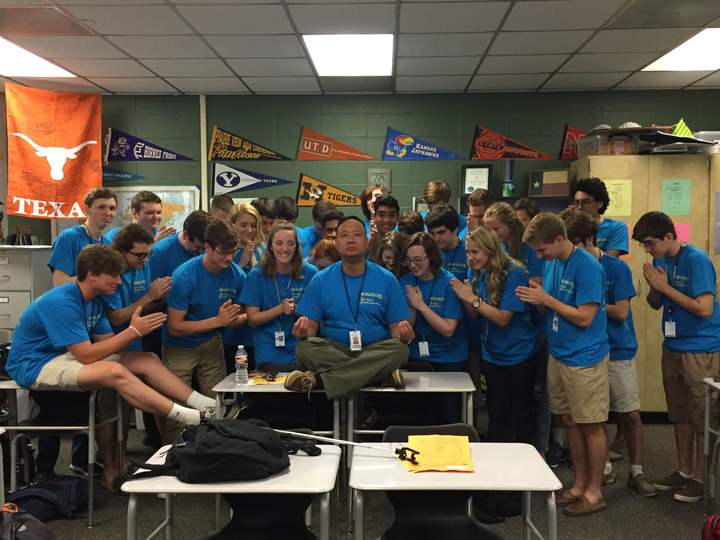 Saying Ohm To The Master Calculus  T-Shirt Photo