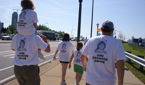 Taking Steps To Cure Childhood Cancer T-Shirt Photo