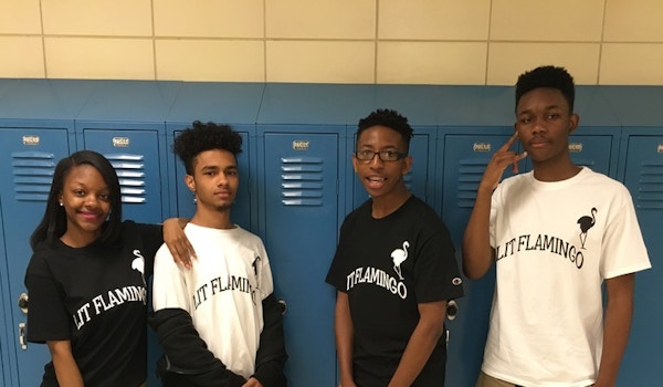 Picture of Lit Flamingo Custom T-Shirt Design Lit Flamingo T-Shirt Photo