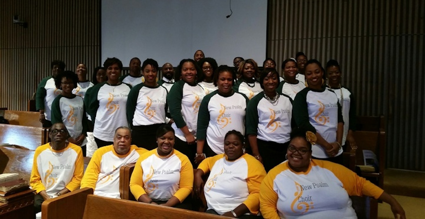 New Psalm Young Adult Choir Of Antioch Missionary Baptist Church In San Antonio, Tx  T-Shirt Photo