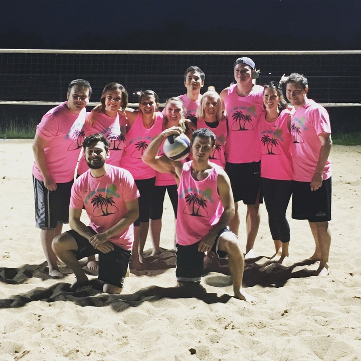 Team Sets On The Beach  T-Shirt Photo