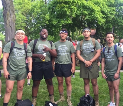 2016 Honor The Fallen Ruck March Chicago T-Shirt Photo