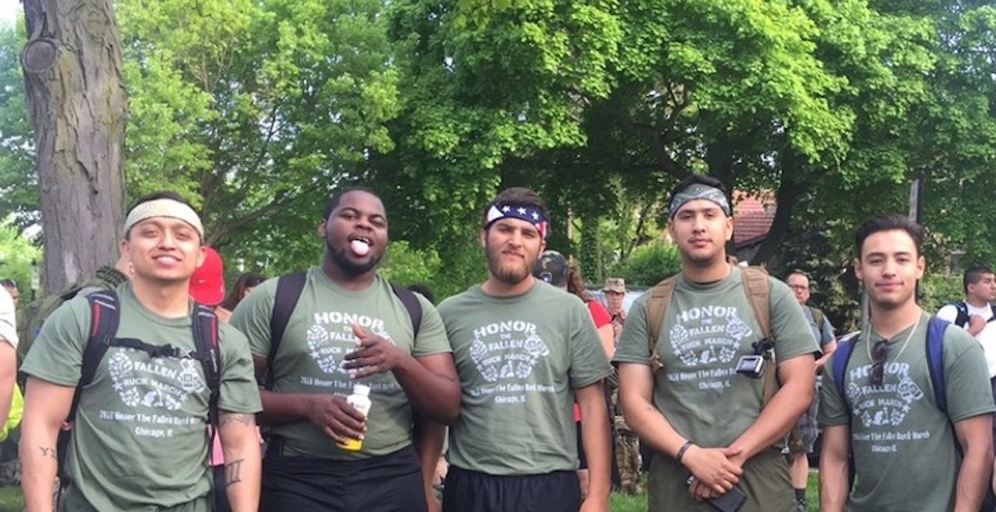 2016 Honor The Fallen Ruck March Chicago T-Shirt Photo