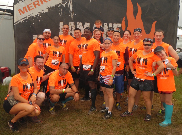 Pre Race Pic Of Team "I Am The Boss " T-Shirt Photo