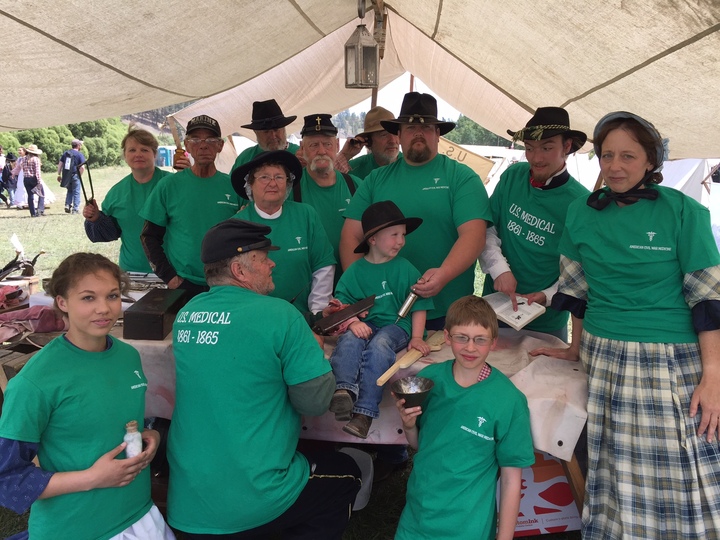 1861 Civil War Union Army Field Hospital T-Shirt Photo