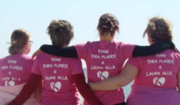 Picture of Girl Fight 4 Breast Cancer Custom T-Shirt Design Girl Fight 4 Breast Cancer T-Shirt Photo