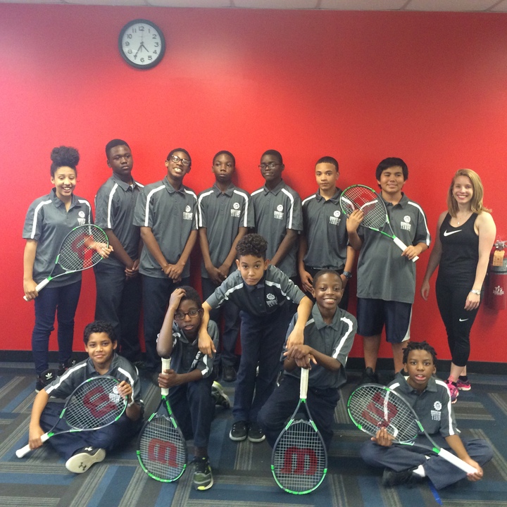 Our Middle School Tennis Team Styling! T-Shirt Photo