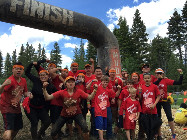 A2 Q2 Ripped Squad Conquers The Mudder! T-Shirt Photo