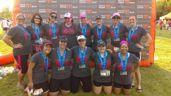 2016 Chicago Ragnar   Team Girls On Fire T-Shirt Photo