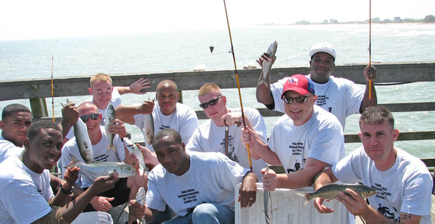 Wounded Warriors Pier Fishing Trip 6 May09 T-Shirt Photo